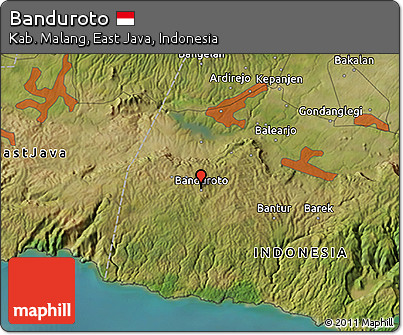Satellite 3D Map of Banduroto