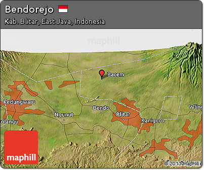 Satellite 3D Map of Bendorejo