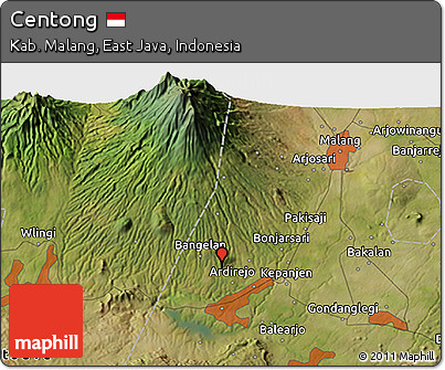 Satellite 3D Map of Centong