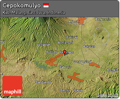 Satellite 3D Map of Cepokomulyo