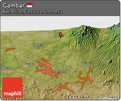 Satellite 3D Map of Gambar
