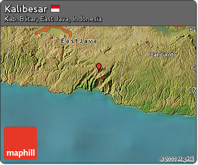 Satellite 3D Map of Kalibesar