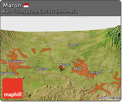 Satellite 3D Map of Maron