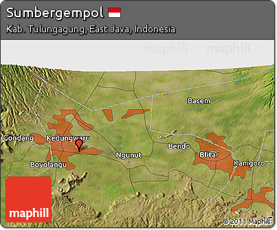 Satellite 3D Map of Sumbergempol
