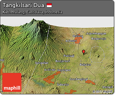 Satellite 3D Map of Tangkilsari Dua