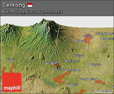 Satellite 3D Map of Centong
