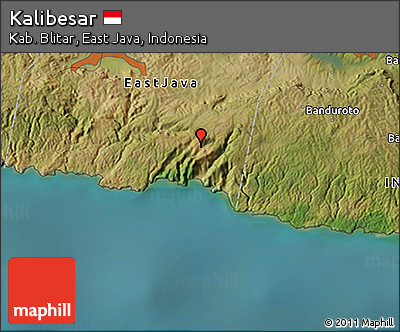Satellite 3D Map of Kalibesar