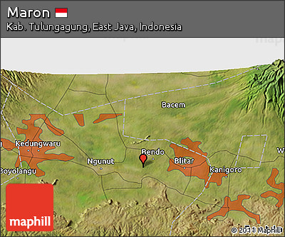Satellite 3D Map of Maron