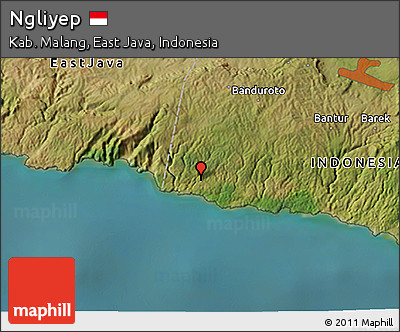 Satellite 3D Map of Ngliyep