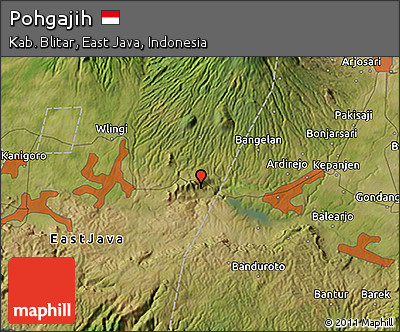 Satellite 3D Map of Pohgajih