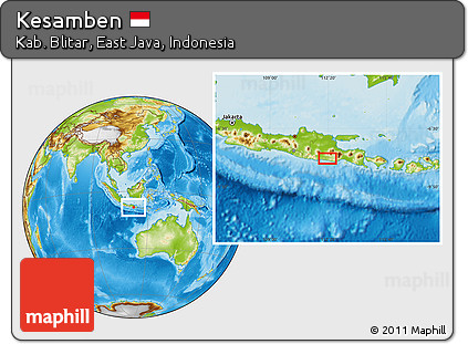 Physical Location Map of Kesamben