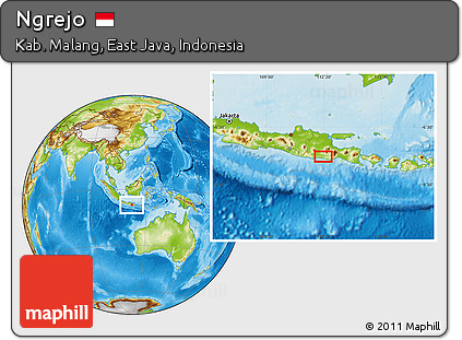 Physical Location Map of Ngrejo