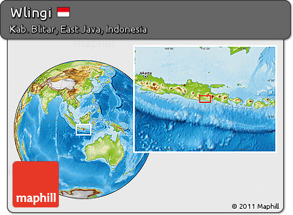 Physical Location Map of Wlingi