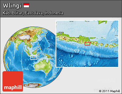 Physical Location Map of Wlingi