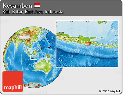 Physical Location Map of Kesamben