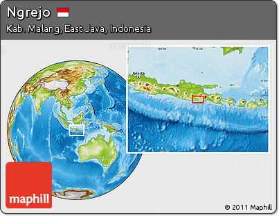 Physical Location Map of Ngrejo