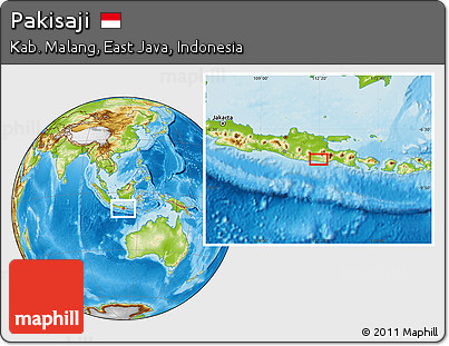 Physical Location Map of Pakisaji