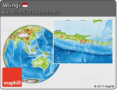 Physical Location Map of Wlingi
