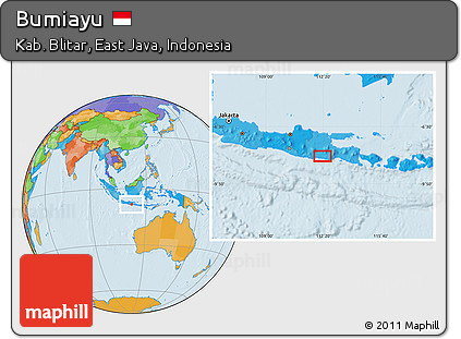 Political Location Map of Bumiayu