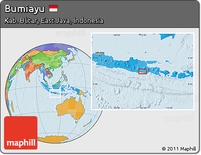 Political Location Map of Bumiayu