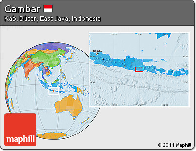 Political Location Map of Gambar