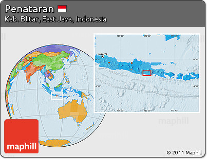 Political Location Map of Penataran
