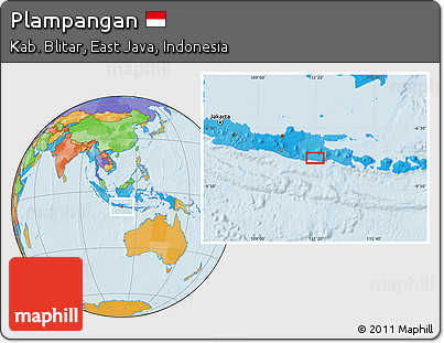 Political Location Map of Plampangan