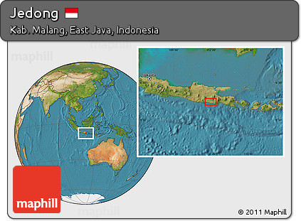 Satellite Location Map of Jedong