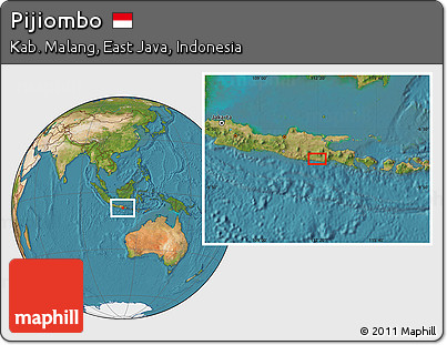 Satellite Location Map of Pijiombo