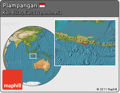 Satellite Location Map of Plampangan