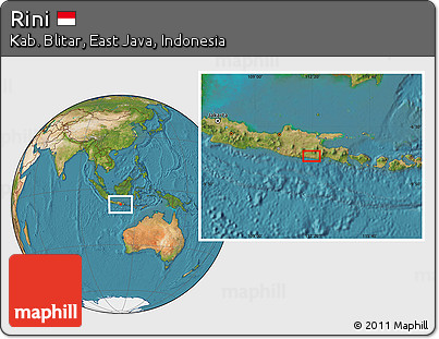 Satellite Location Map of Rini