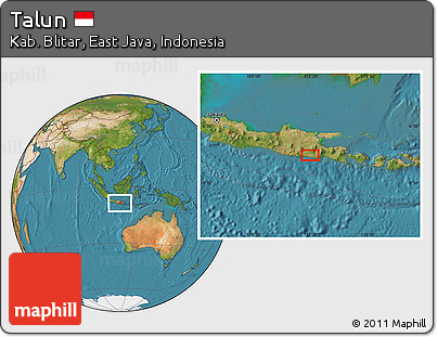 Satellite Location Map of Talun
