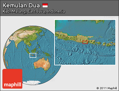 Satellite Location Map of Kemulan Dua