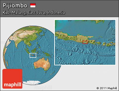 Satellite Location Map of Pijiombo