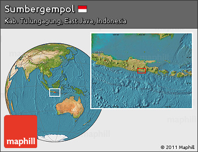 Satellite Location Map of Sumbergempol