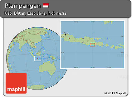 Savanna Style Location Map of Plampangan