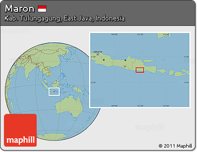 Savanna Style Location Map of Maron