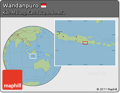 Savanna Style Location Map of Wandanpuro