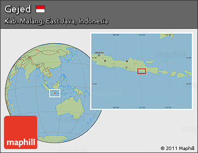 Savanna Style Location Map of Gejed