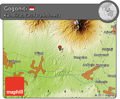 Physical Map of Gogoniti