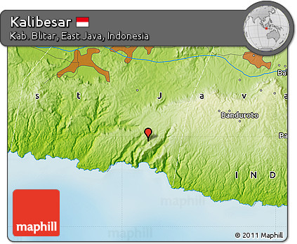 Physical Map of Kalibesar
