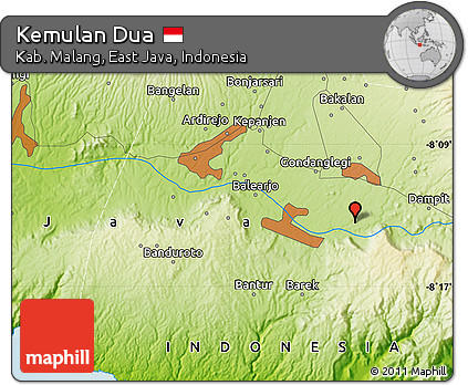 Physical Map of Kemulan Dua