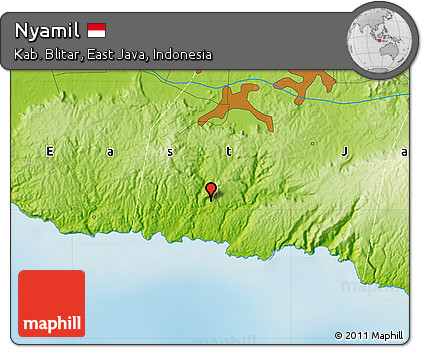 Physical Map of Nyamil