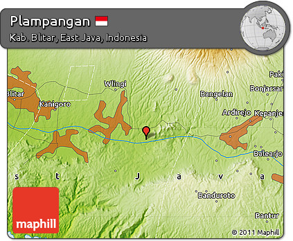 Physical Map of Plampangan