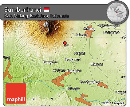Physical Map of Sumberkunci