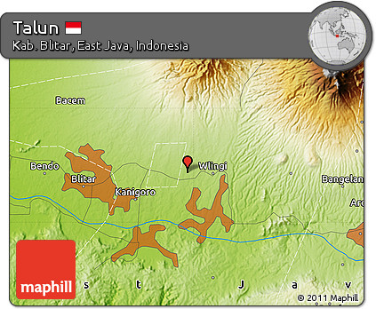 Physical Map of Talun
