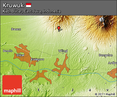 Physical Map of Kruwuk