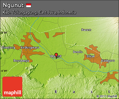 Physical Map of Ngunut