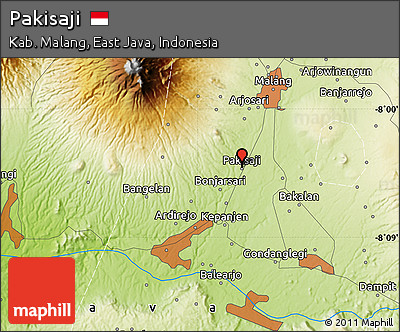Physical Map of Pakisaji