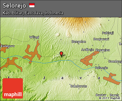 Physical Map of Selorejo